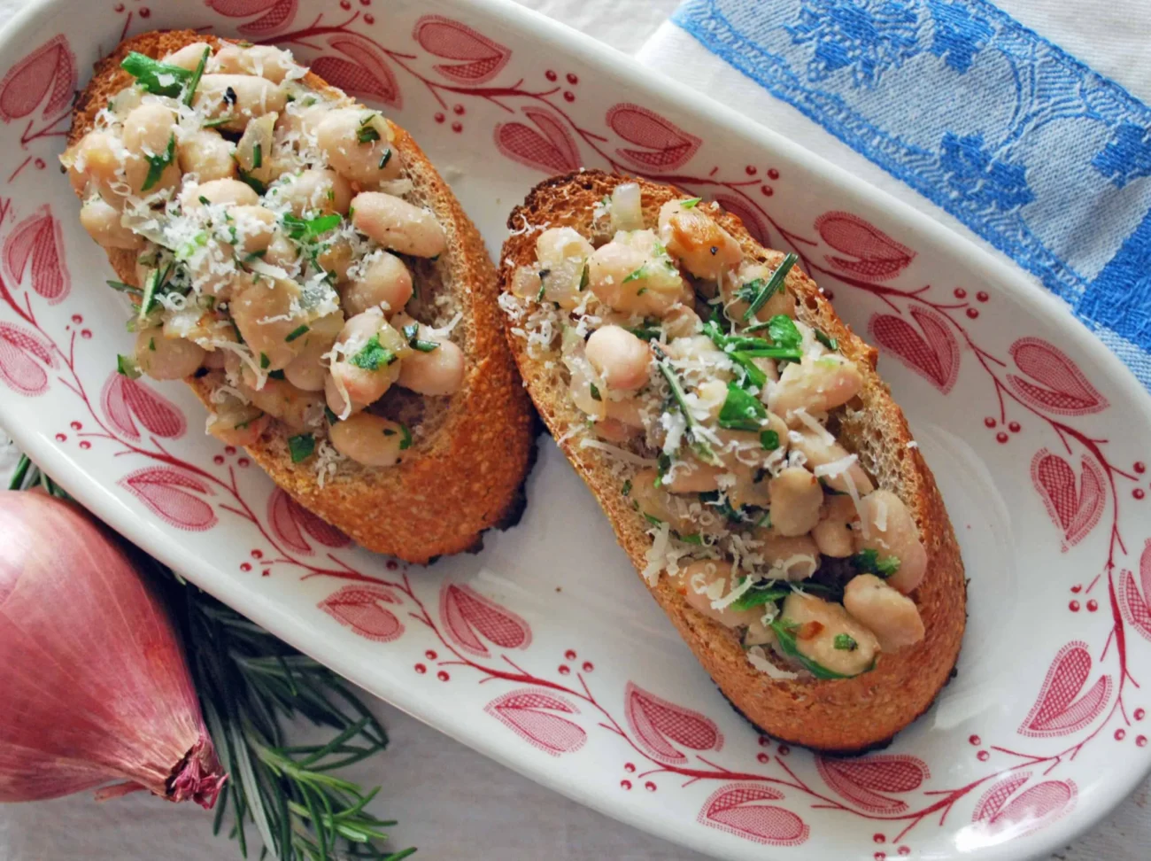 Crispy White Bean Crostini Appetizer Recipe