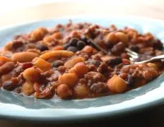 Crock Pot Baked Beans Bananza