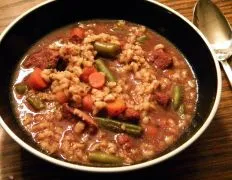 Crock Pot Beef Barley Soup