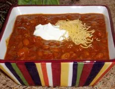 WOW Great Taste! This is my Chili recipe from now on. Substituted lean ground beef browned it then stirred in the flour cooking it for a few minutes stirring constantly then added it to the crockpot.