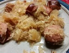 Crock Pot Kielbasa & Sauerkraut