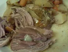 Crock Pot Pork Roast, Potatoes, And Carrots