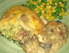 Crusty Chicken Casserole With Cheese Batter