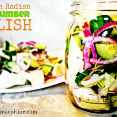 Cucumber And Daikon Relishes