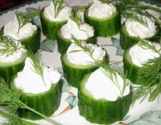 Cucumber Cups With Horseradish