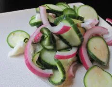 Cucumber Zucchini Salad
