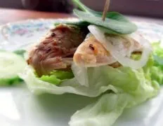 Curried Chicken Lettuce Wraps