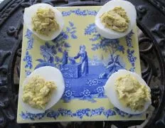 Curried Stuffed Eggs