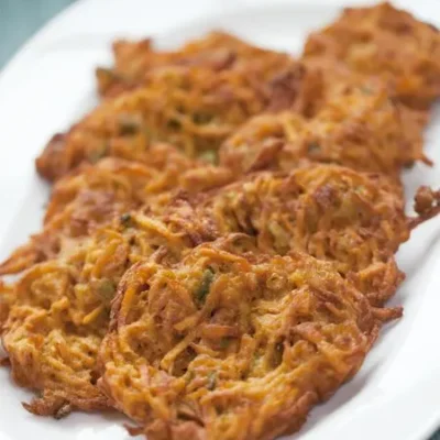 Curried Sweet Potato Latkes