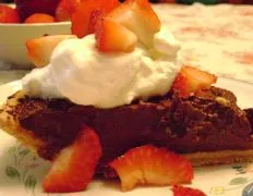 Dark Chocolate Pudding Pie