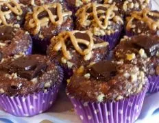 Dark Chocolate & Walnut Peanut Butter Muffins