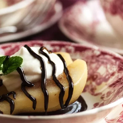 Decadent Chocolate Mascarpone and Spiced Pear Dessert