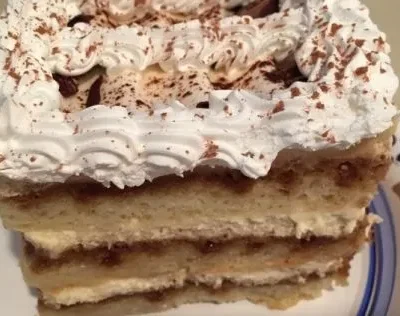 Decadent Italian Tiramisu Layer Cake Recipe