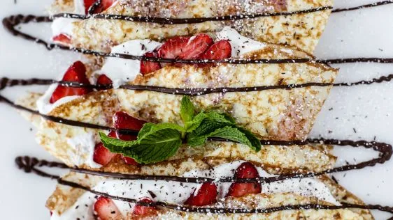 Decadent Strawberry Cream Crepes Recipe