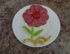 Decorative Salami Plate