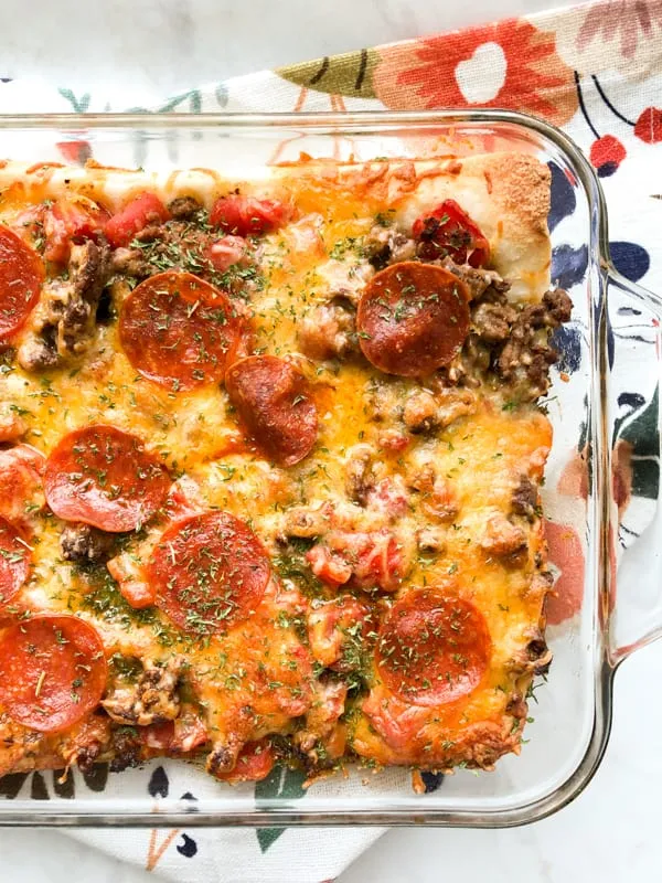 Deep Dish Pizza Casserole