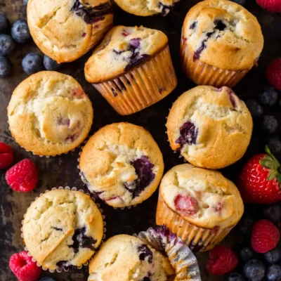 Delicious Homemade Fruit Muffins Recipe