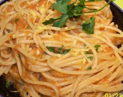Delicious Sweet Red Pepper Spaghetti Recipe - Easy &Amp; Flavorful