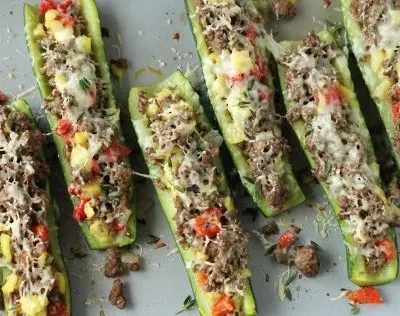 Drop Dead Delicious Stuffed Zucchini