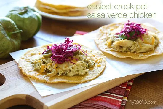 Easiest Salsa Verde Chicken Slow Cooker Or Instant Pot