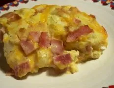 Easy Baked Ham N Egg Casserole