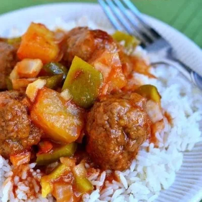 Easy Baked Sweet And Sour Meatballs
