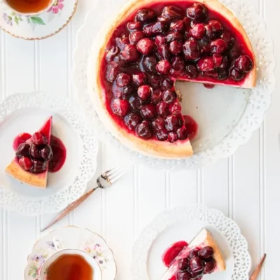 Easy Cherry Cheesecake
