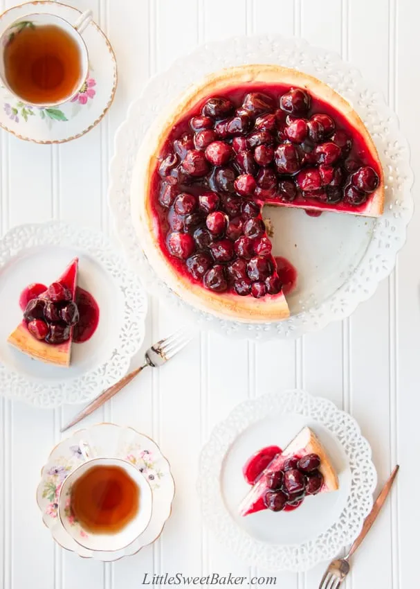 Easy Cherry Cheesecake