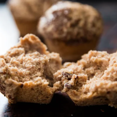 Easy Cinnamon Topped Raisin Bran Muffins