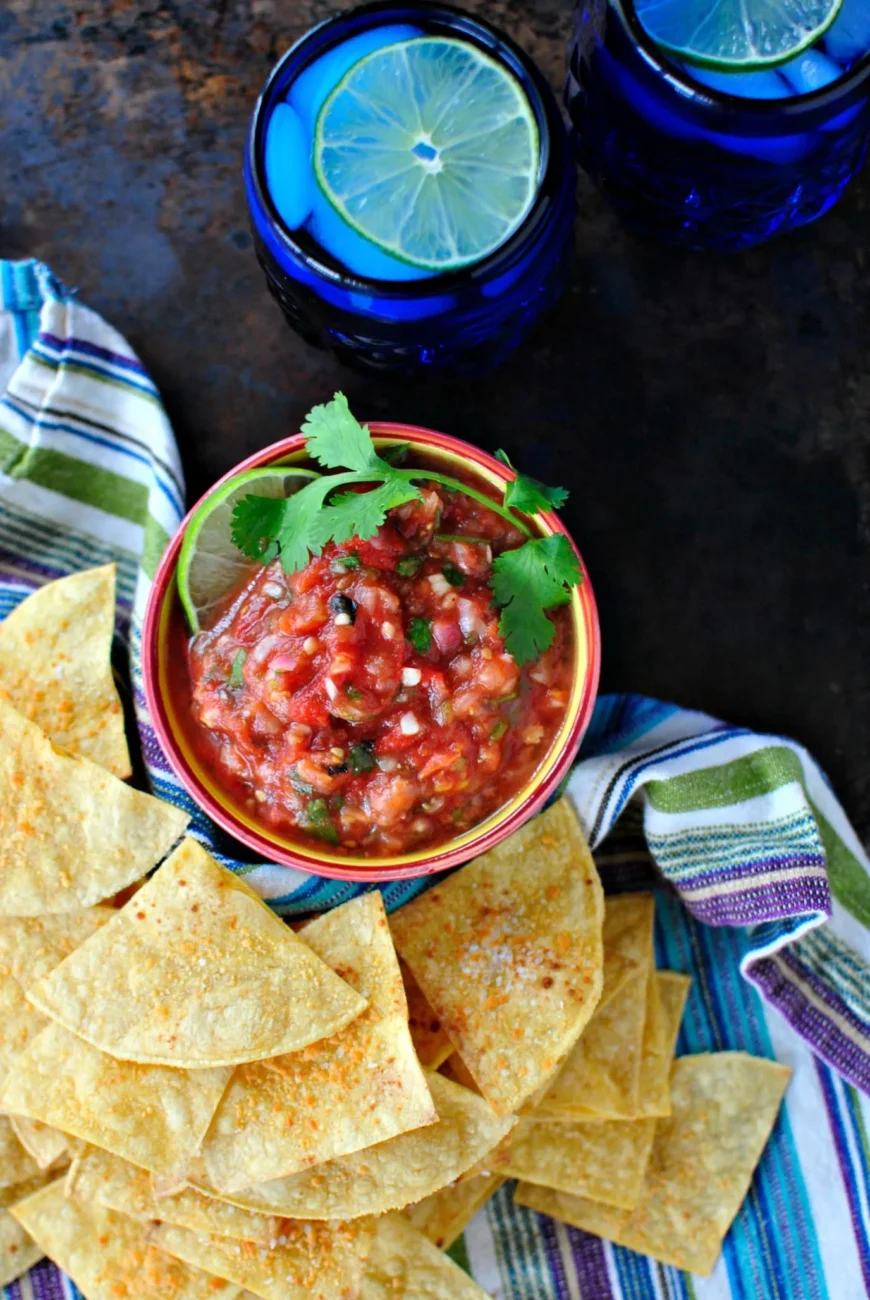 Easy Homemade Salsa Tortilla Snack Recipe