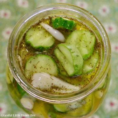 Easy Homemade Sweet Refrigerator Pickles Recipe