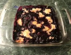 Easy Homemade Warm Blueberry Cobbler Recipe