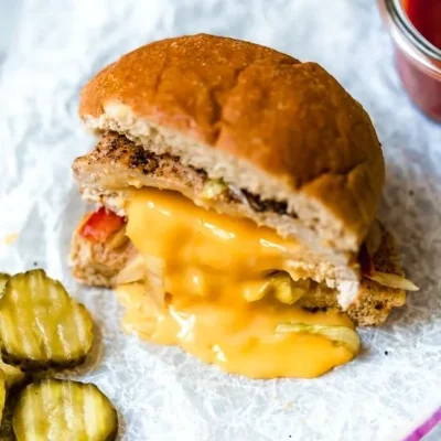 Easy Inside Out Turkey Cheeseburgers