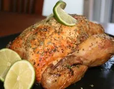 Easy Lime Basil Roast Chicken