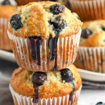 Easy Moist Banana Blueberry