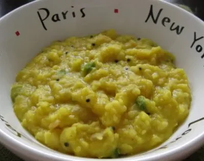 Easy Moong Dal Mashed Yellow Split Peas
