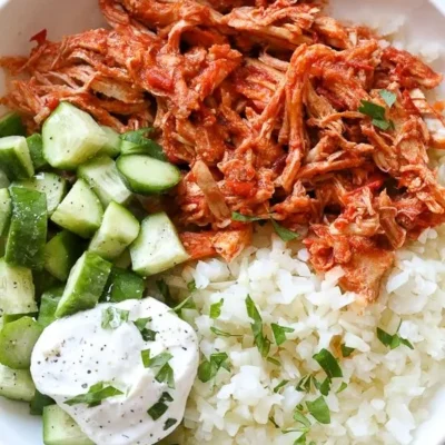 Easy Shredded Harissa Chicken