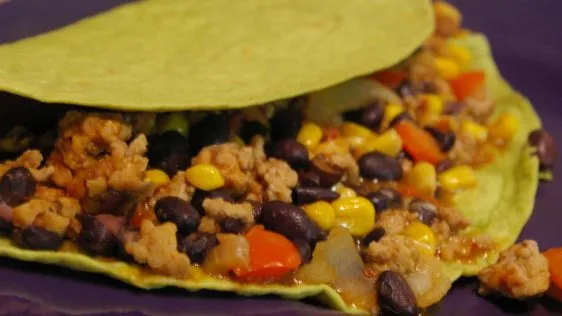 Easy Southwest-Style Ground Turkey Tacos Recipe