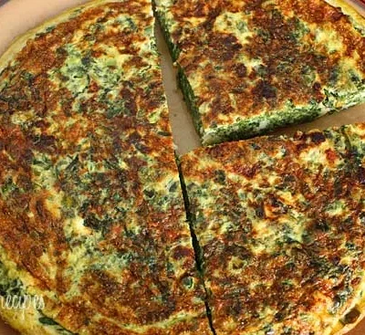 Easy Spinach and Feta Cheese Frittata Recipe