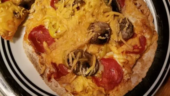 Easy Tortilla Pizza