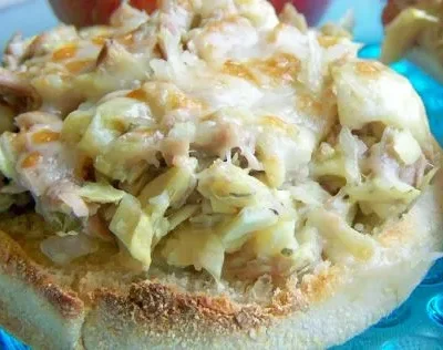 Easy Tuna Melt English Muffins Recipe for Two