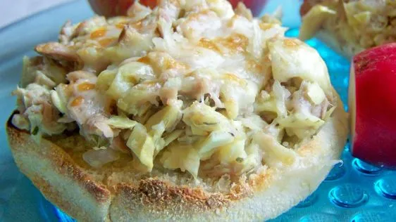 Easy Tuna Melt English Muffins Recipe for Two