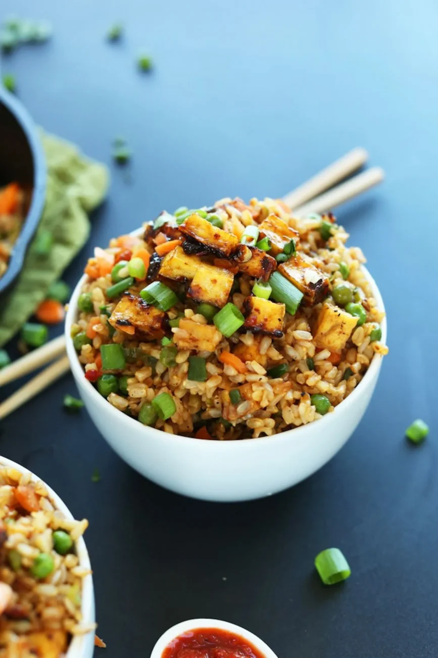 Easy Vegetarian Fried Rice!!