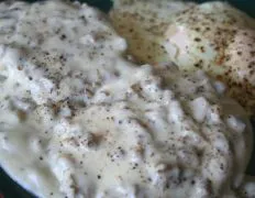 Egg, Sausage, Biscuits And Gravy