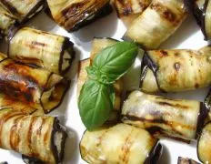 Eggplant Aubergine And Feta Rolls
