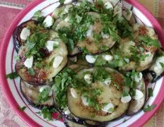 Eggplant Aubergine With Raw Garlic