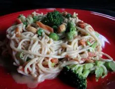 Fast And Simple Veggieful Peanut Pasta For Two