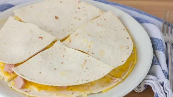 Fast Breakfast Quesadilla