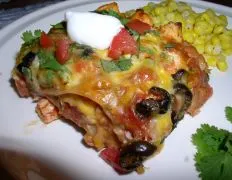 Festive Chicken Taco Lasagna Recipe