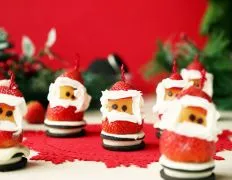 Festive Strawberry Santa Claus Treats